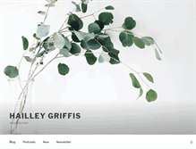 Tablet Screenshot of hailleygriffis.com